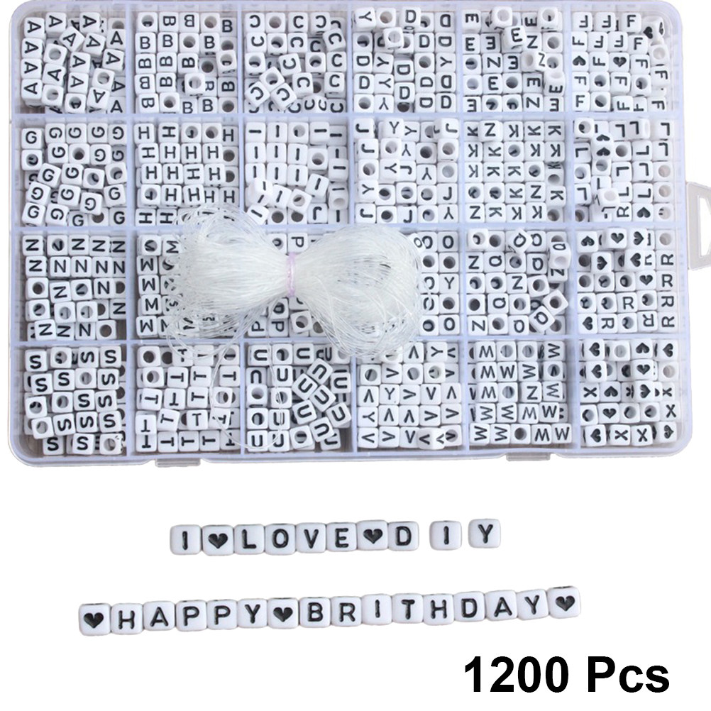 Party Games Name - Набор из 1200 бусин с буквами