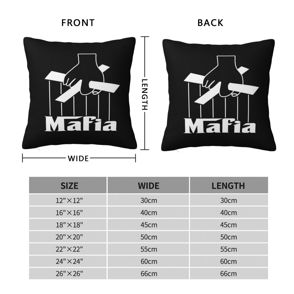 Наволочка для квадратной подуш – обзор и цена Party Games Mafia